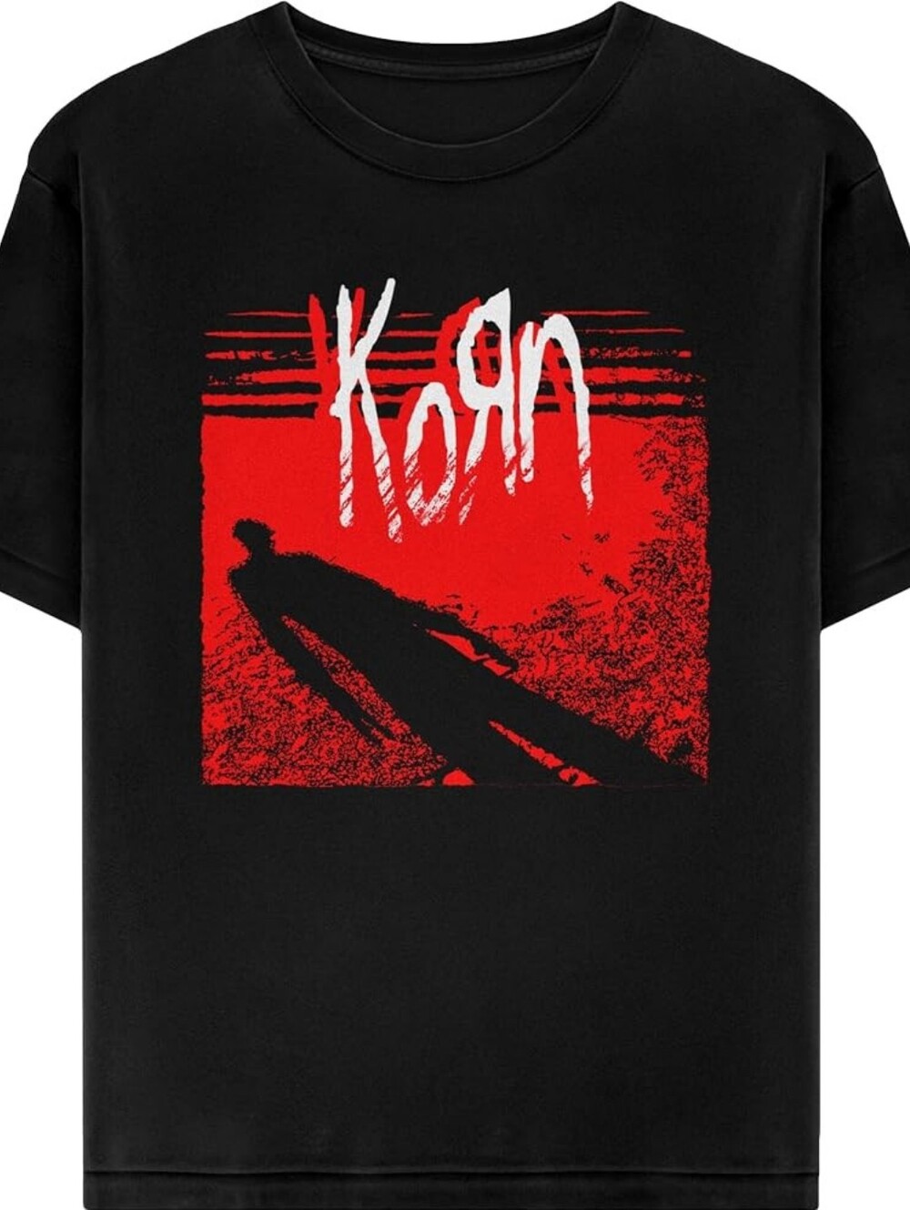 NWT Korn Graphic Tee - Black with Red Print Size 2xl